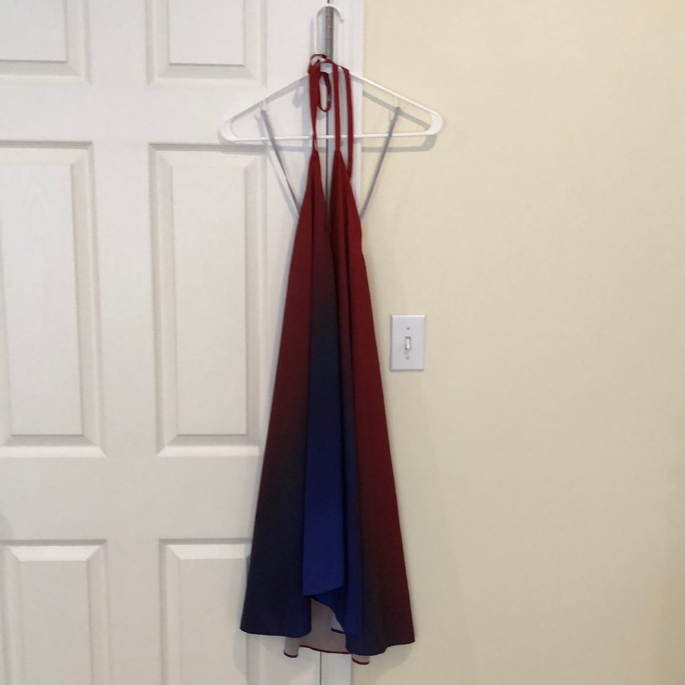 Athleta silk ombré halter dress